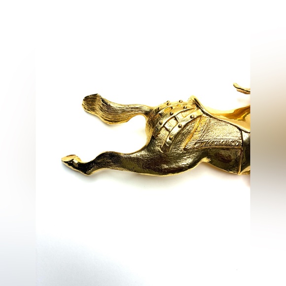 Christopher Ross 24kt. Gold Plated Carousel Horse Buckle & Belt main image 4